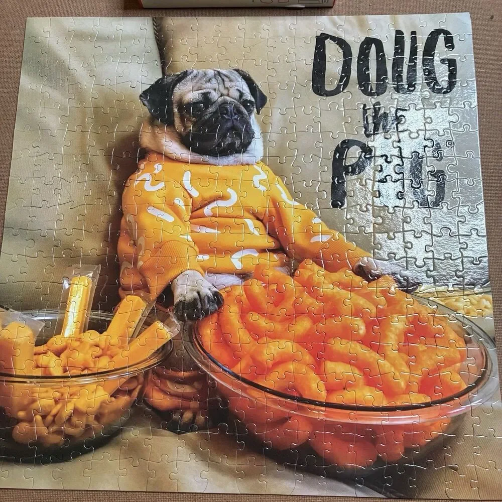 Doug the Pug Cheesy Cheese Puffs 300 Piece Jigsaw Puzzle 18